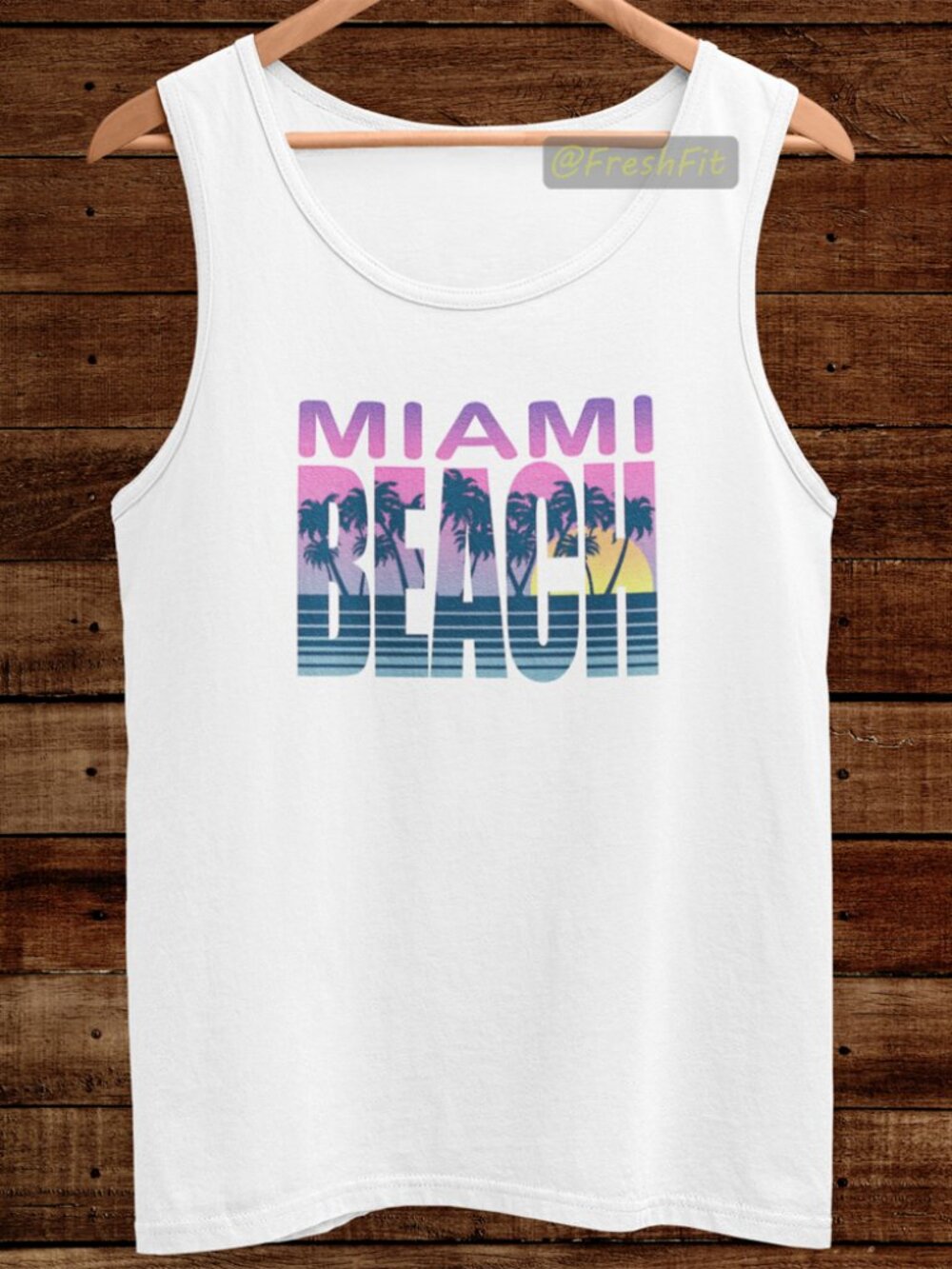 🆕Miami Beach White Tank Top